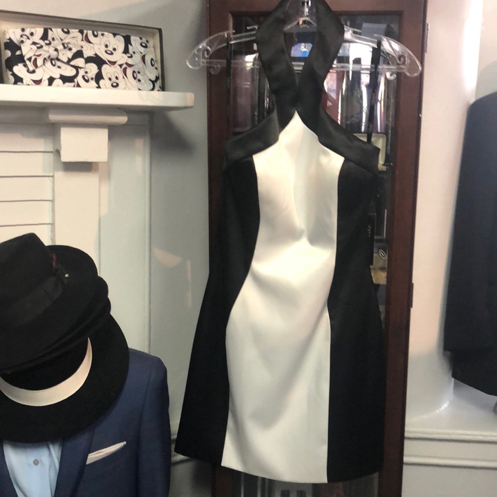 Cute black and white and black dress